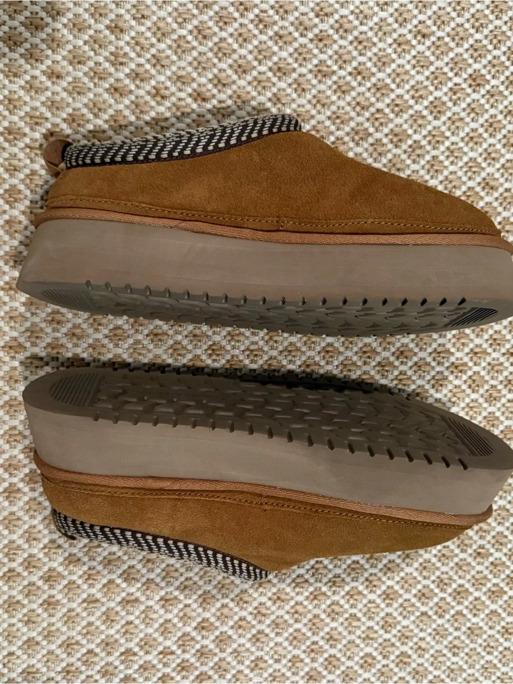 Koolaburra Tan Suede Slip-On Platform Loafers